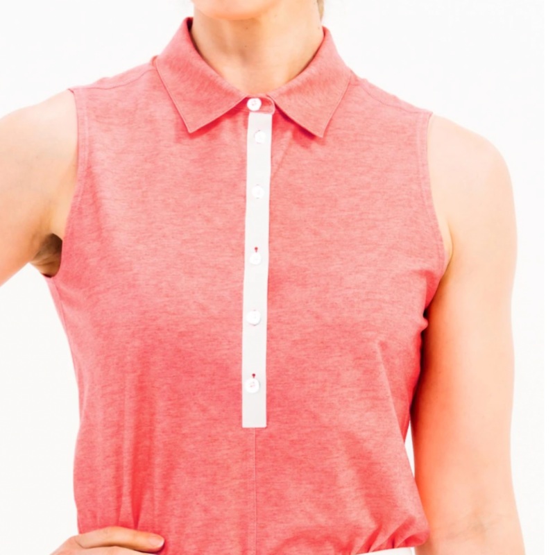 Foray Golf Core 3.0 S/L Polo – Marl Pink
