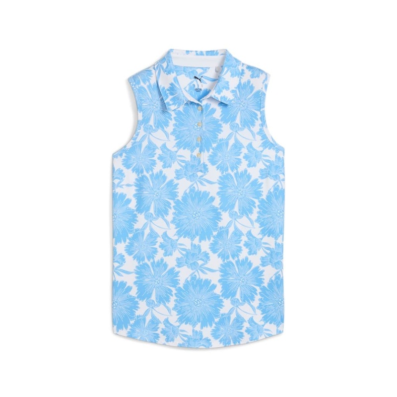 PUMA Cloudspun Botanic SL Polo – White Glow