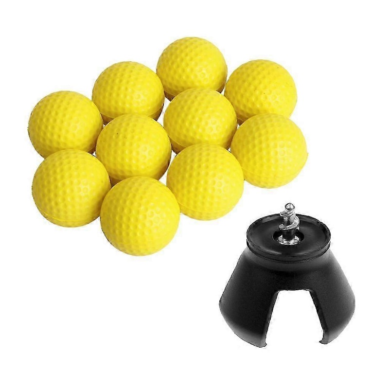 10pcs PU Golf Ball Foam Practice Balls + Golf Ball Pick Up SZRH A-DS