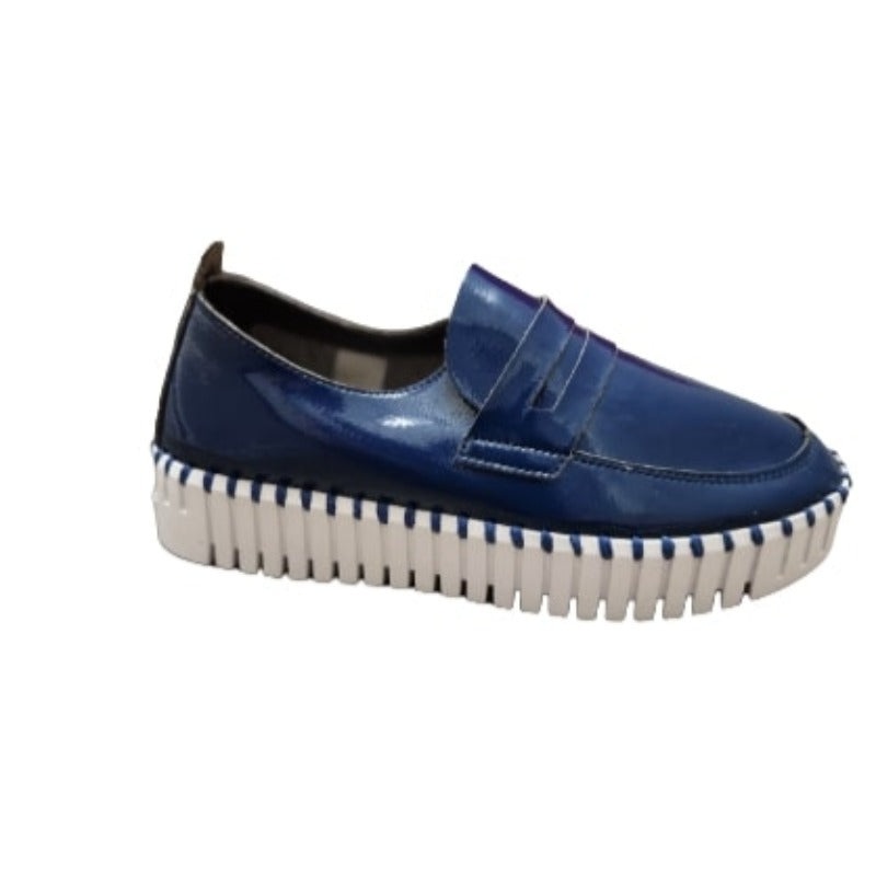 Ilse Jacobsen Tulip Patent Loafer – Navy