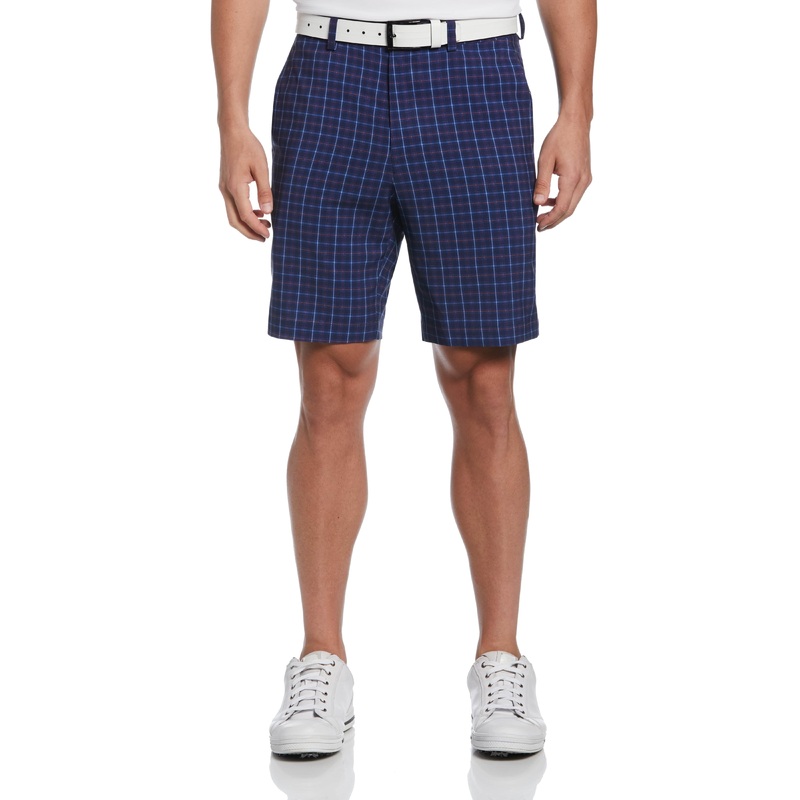 Men’s Energy Plaid Print Golf Short with Active Waistband