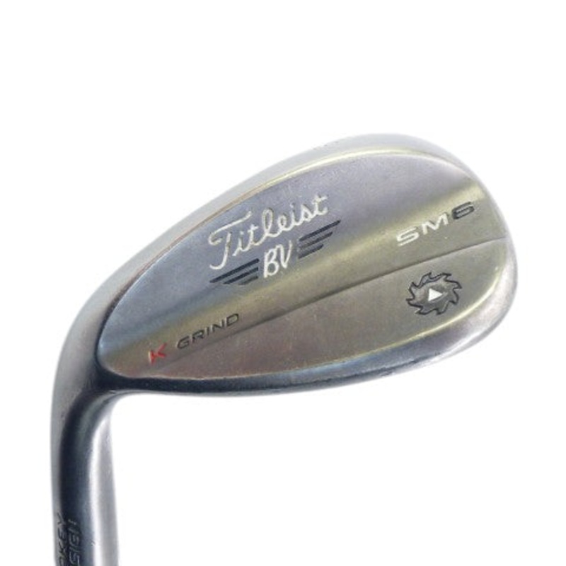 Titleist: Vokey SM6 Steel Grey 58 Wedge K-Grind Steel Wedge Left Hand