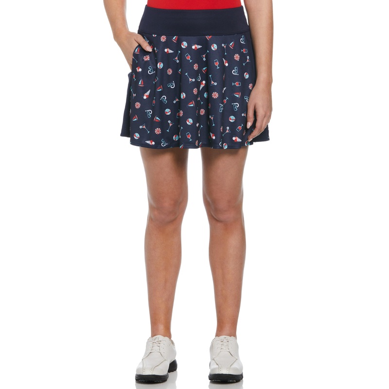 Women’s 16 Summer Fun Print Flounce Golf Skort