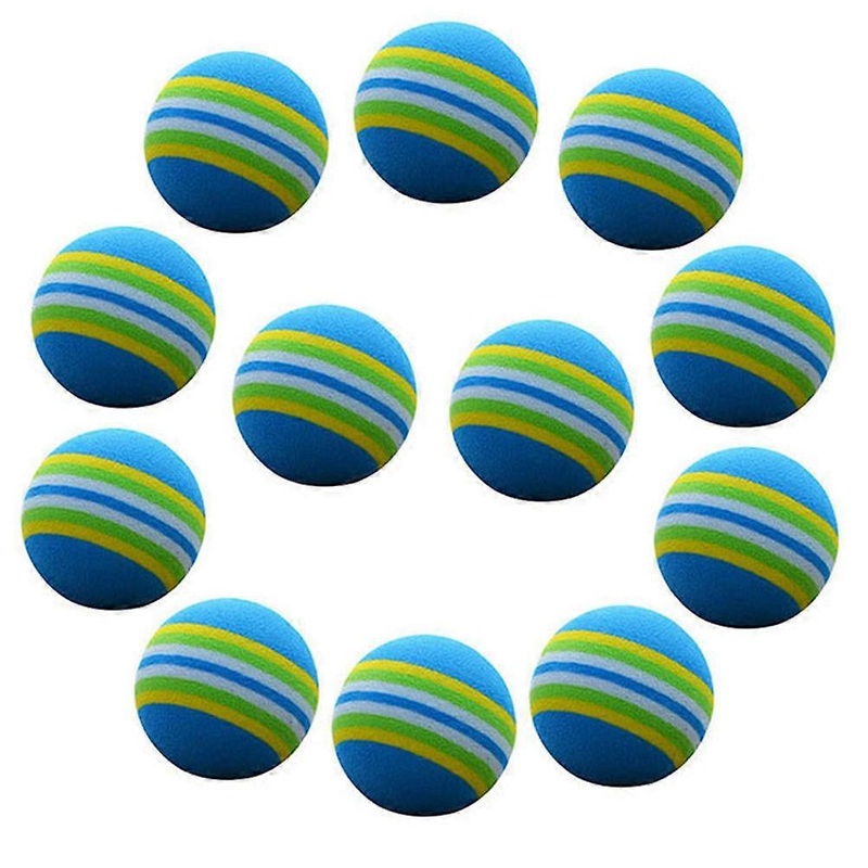 High Visibility Golf Balls 8Pcs 42mm EVA Ball Round Shape Soft For Indoor Training Golf Players