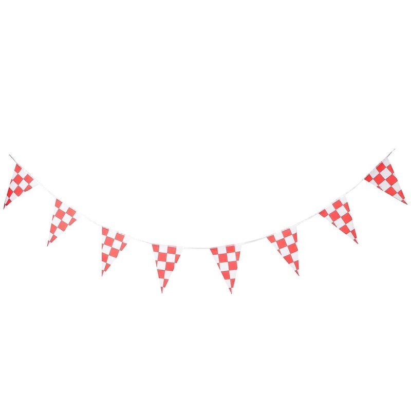 Racing Checkered Flags Set 1 String Of Small Flags For Product Photography Checkered 20 Flags Per String Decoration