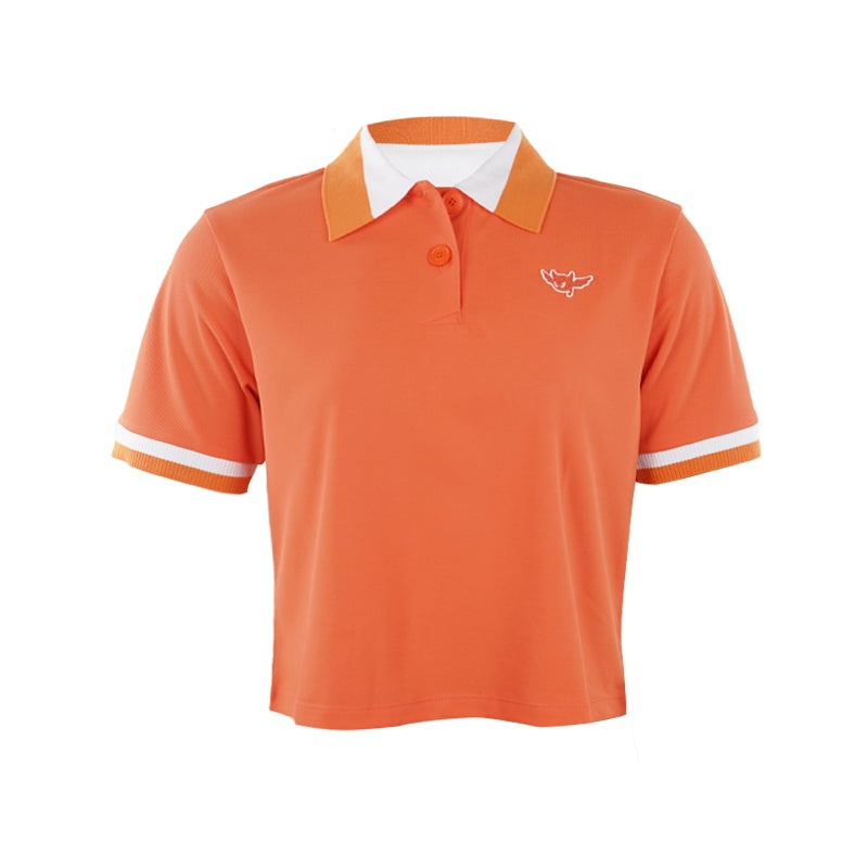 WAAC Cropped Piq PGA Women’s Polo (Orange)