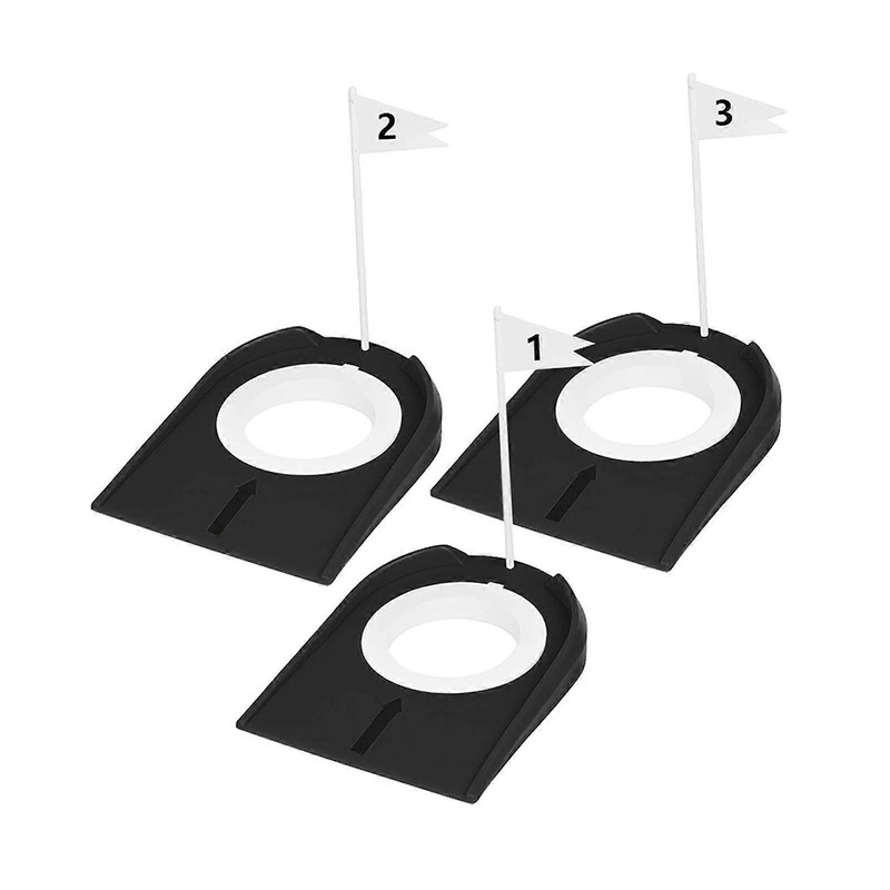3 Pieces Golf Putting Cups Putter Practicing Hole for Lawn Office Outdoor