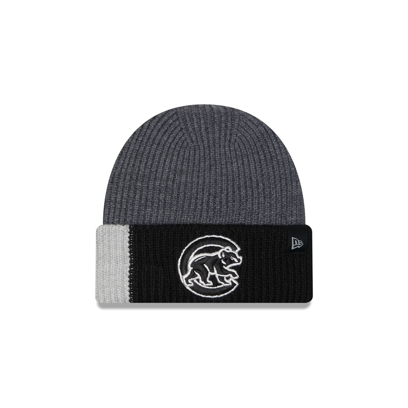 Chicago Cubs Merino Wool Color Block Cuff Knit Hat