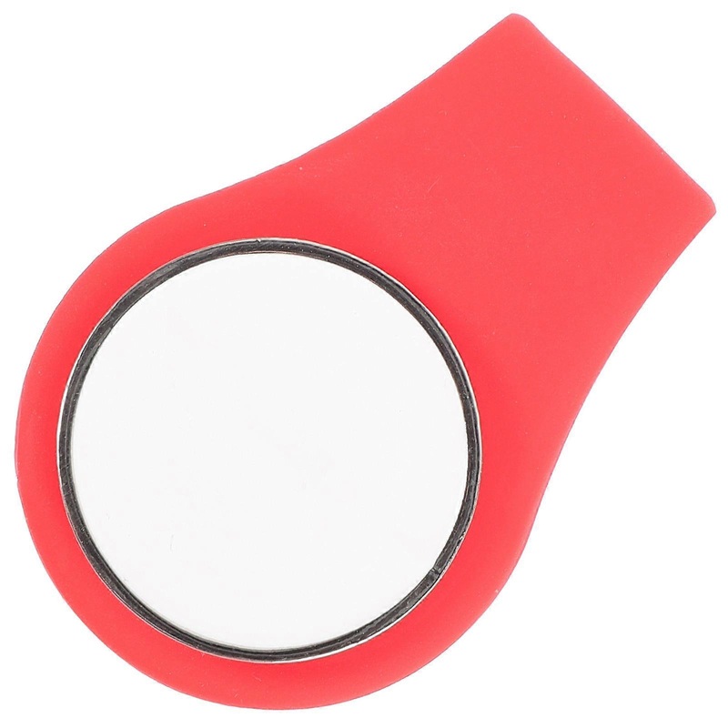 Convenient Golf Marker Portable Ball Marker Magnetic Attachment Red Silicone 1Pcs