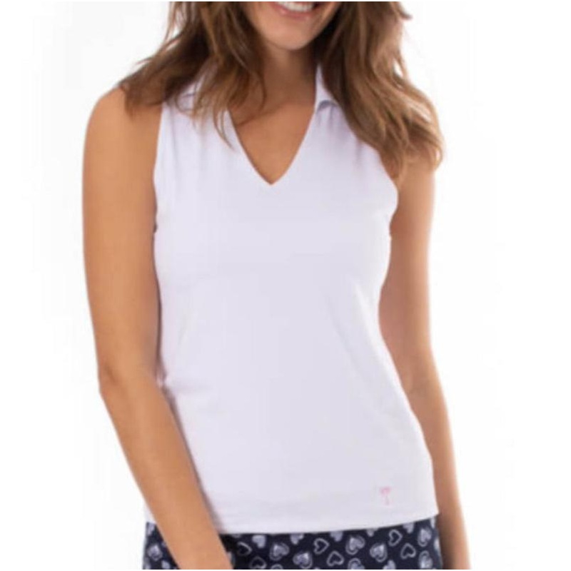 Golftini S/L Lisa Polo – White