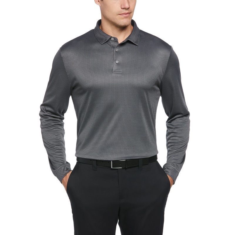 Men’s Mini Jacquard Golf Polo|Quiet Shade|S|M|L|XL|XXL|XXXL