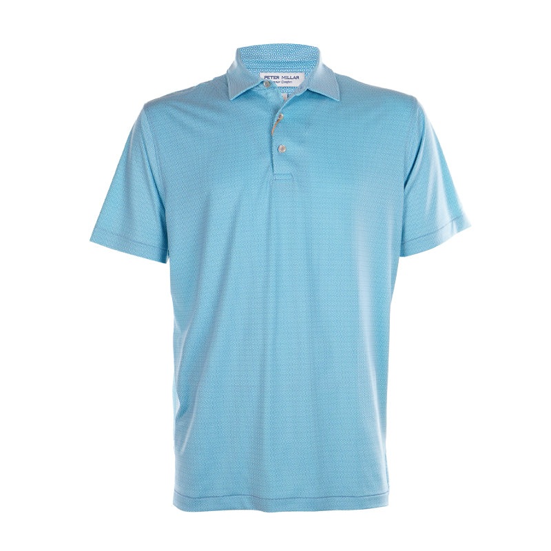 PETER MILLAR Rizzo Performance Men’s Polo (Sport Blue)