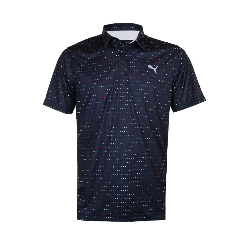 PUMA Keys Men’s Polo (Deep Navy/Strong Red)