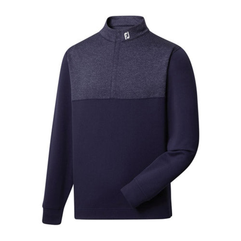 FJ Heather Yoke Half-Zip – Navy