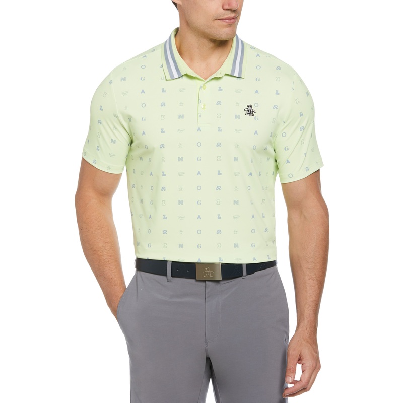Men’s Original Print Polo|Shadow Lime|Dark Navy|XS|S|M|L|XL|XXL