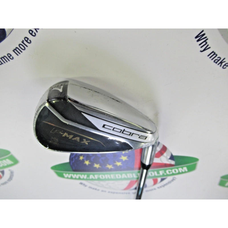 New Cobra F-Max 7 Iron Steel Shaft Regular Flex Lamkin Crossline Black Grip