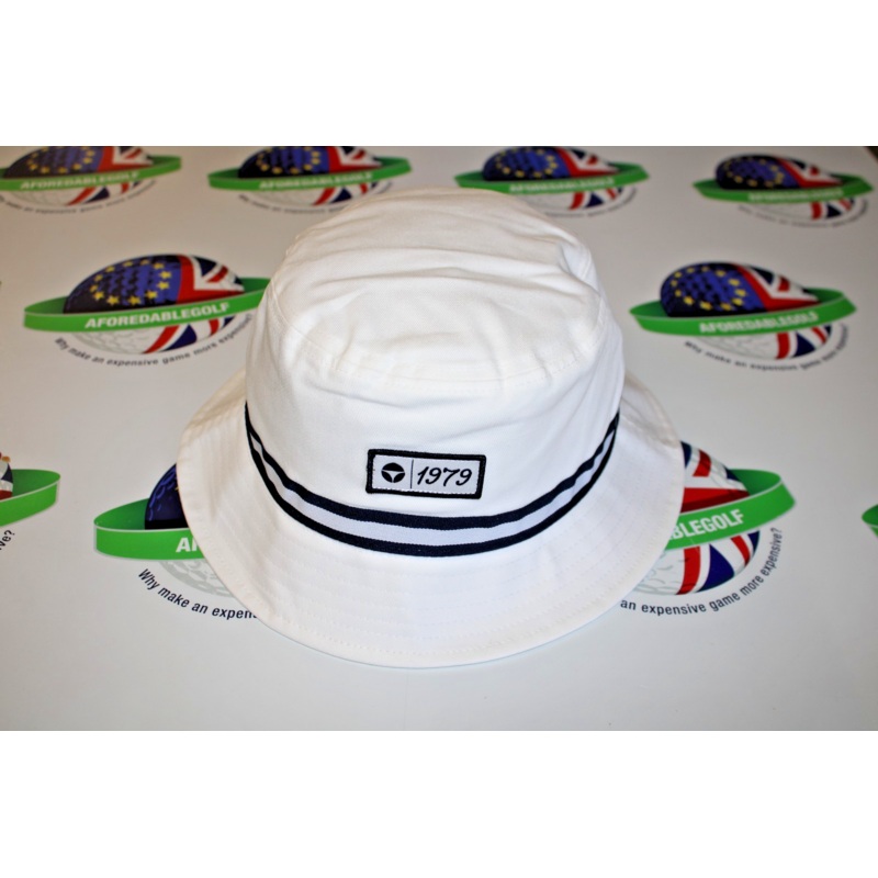Taylormade Vintage Twill Bucket Hat White Size Small/Medium