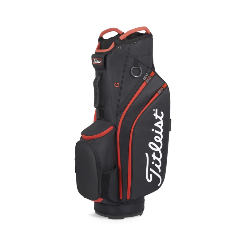 Titleist Cart 14 Lightweight Bag – Black/Black/Red