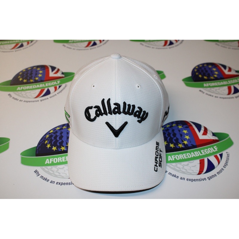Callaway Tour Authentic Flex Fit Fitted White Cap Epic Apex Small/Medium