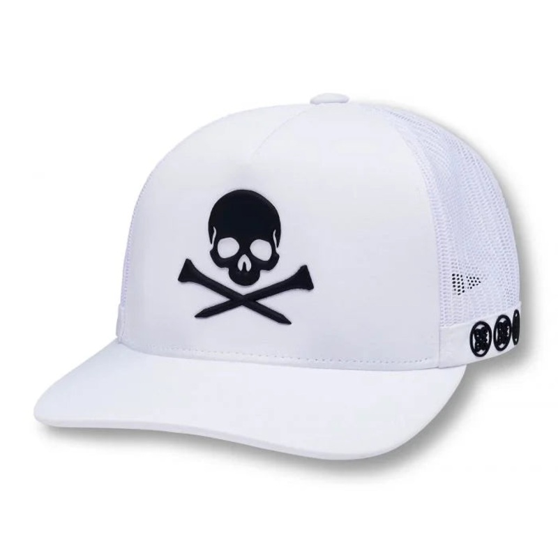 Delta Snapback Cap|White – Black