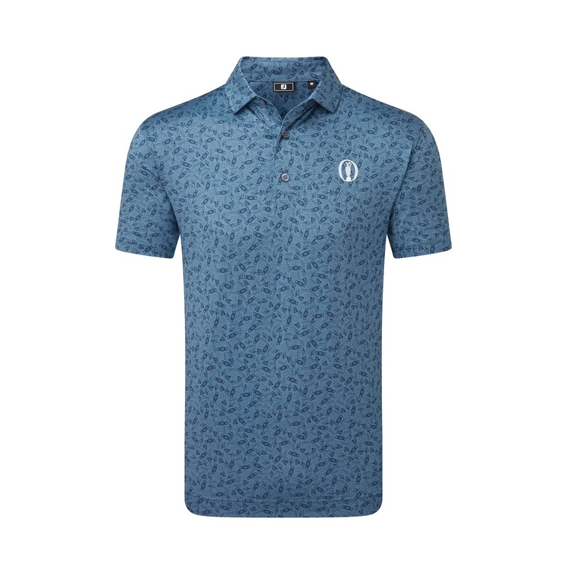 FOOTJOY 2025 Open Event Print Men’s Polo (Blue)