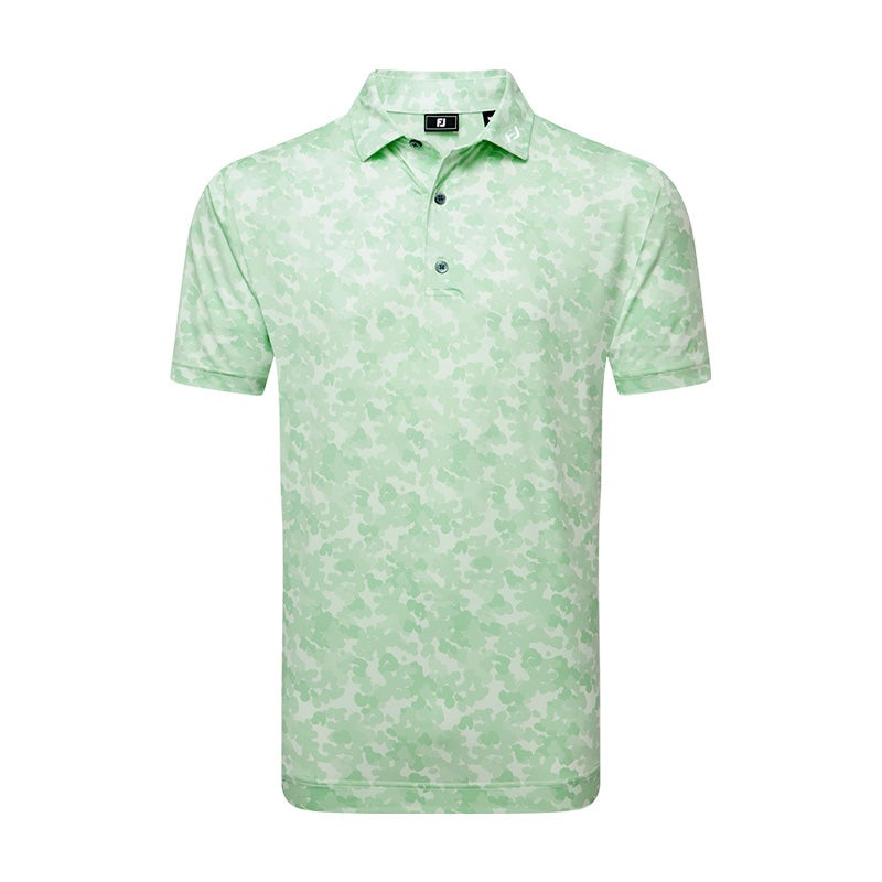 FOOTJOY Leaf Camo Lisle Men’s Polo (Green)