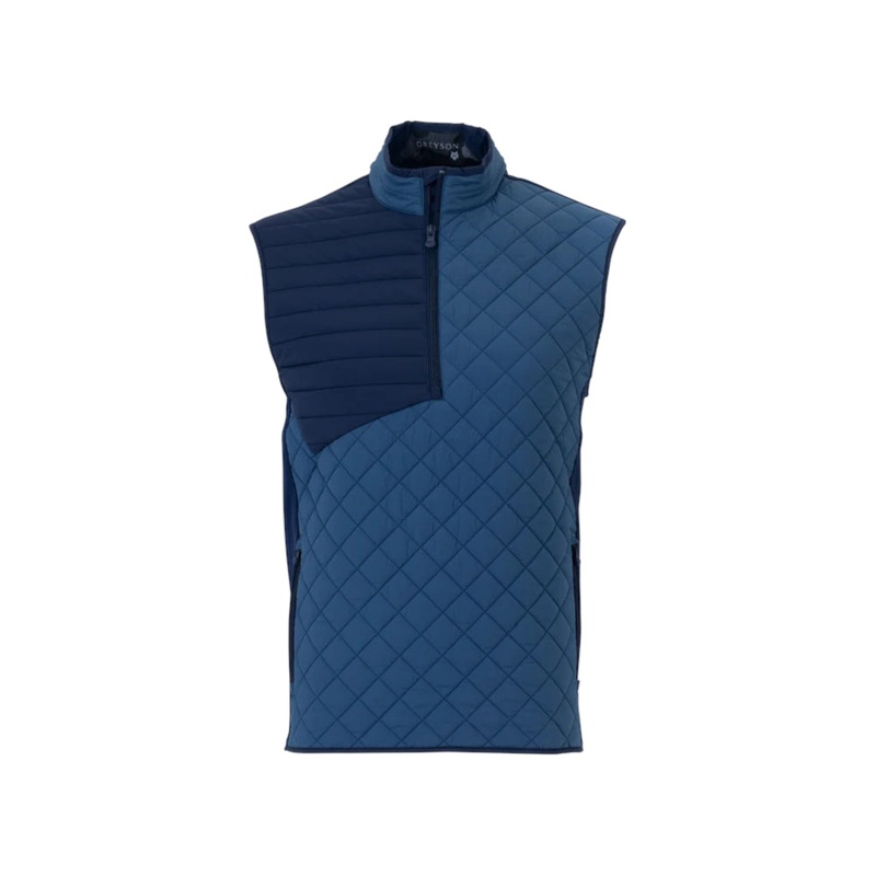 Yukon Half-Zip Hybrid Vest|Falcon/Maltese Blue|S|M|L