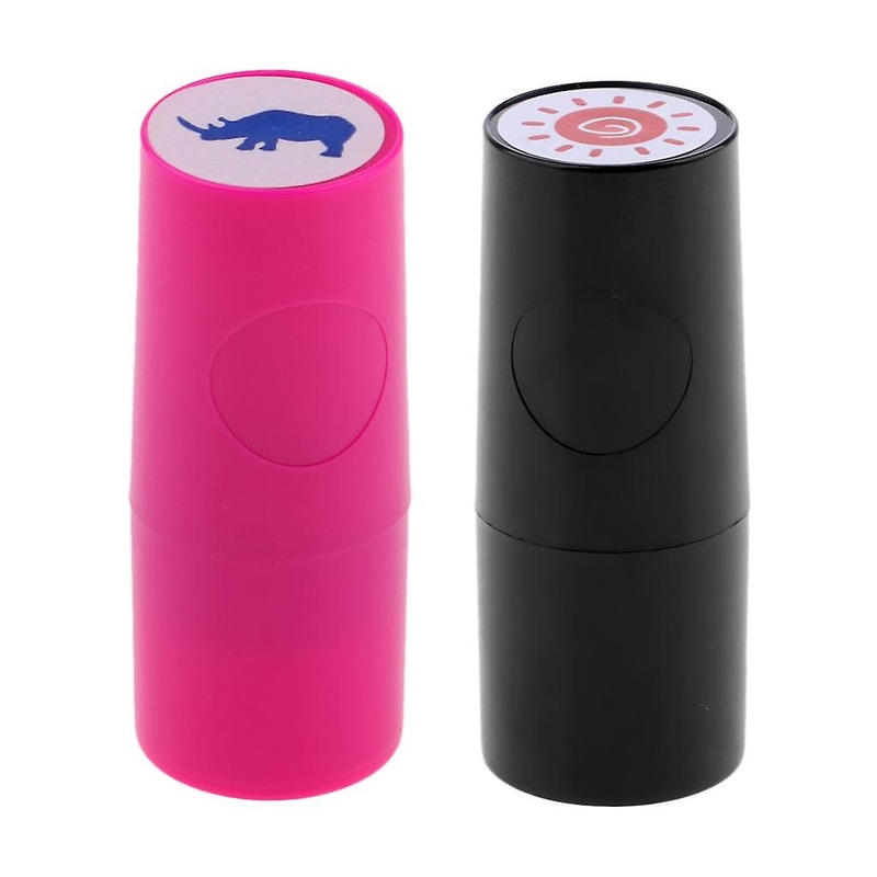 2 Pieces Colorfast Golf Ball Stamper Marker Impression Seal Sun & Rhinoceros