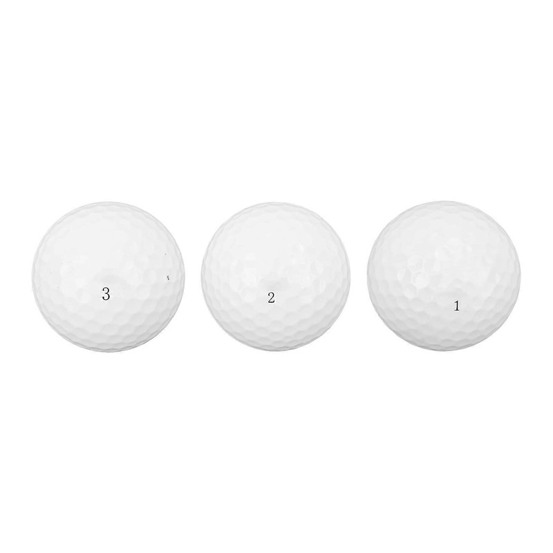 3-Pack Weighted Golf Balls for Putting Practice  Light Black & White