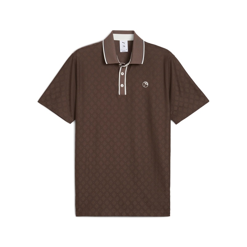 PUMA X AP Tipped Jacquard Polo – Flat Bronze