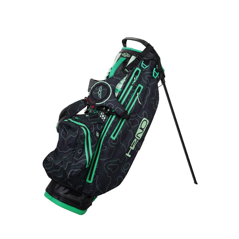 SUN MOUNTAIN 8.5 H2NO 14-Way Stand Bag (Black/Green)