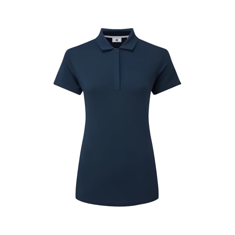 Women’s Jacquard Polo|Navy|XS|Small|Medium