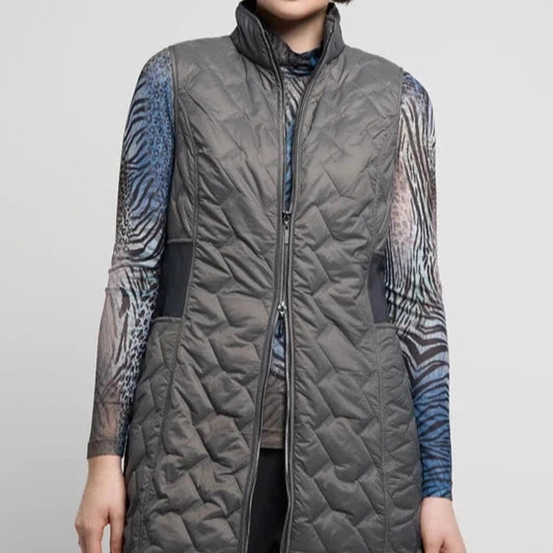 Atelier by Lyse Spenard Quilted Vest – Titanium