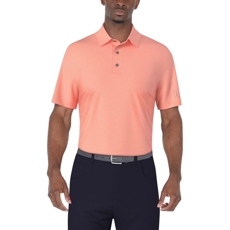 Men’s Horizontal Print Polo|Blissful Blue|Living Coral|Dazzling Blue-ZZ|Aruba Blue|XS|S|M|L|XL|XXL|XXXL