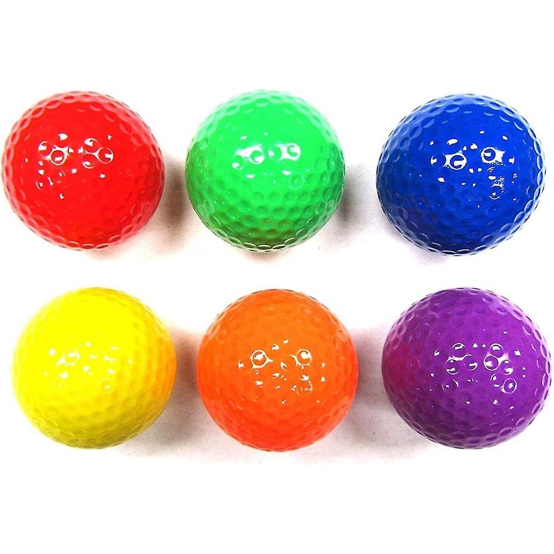 Mixed Colored Golf Ball, Driving Range Golf Balls,golf Practice Ball 6/12PCS