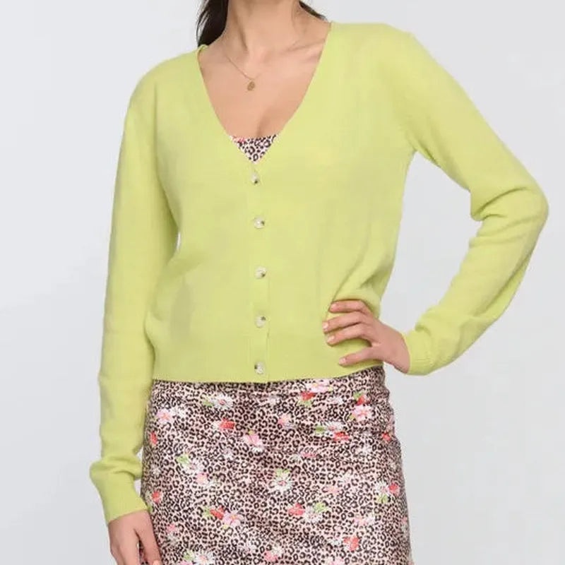 Pickletini Alexa Cashmere Sweater – Gekko Green