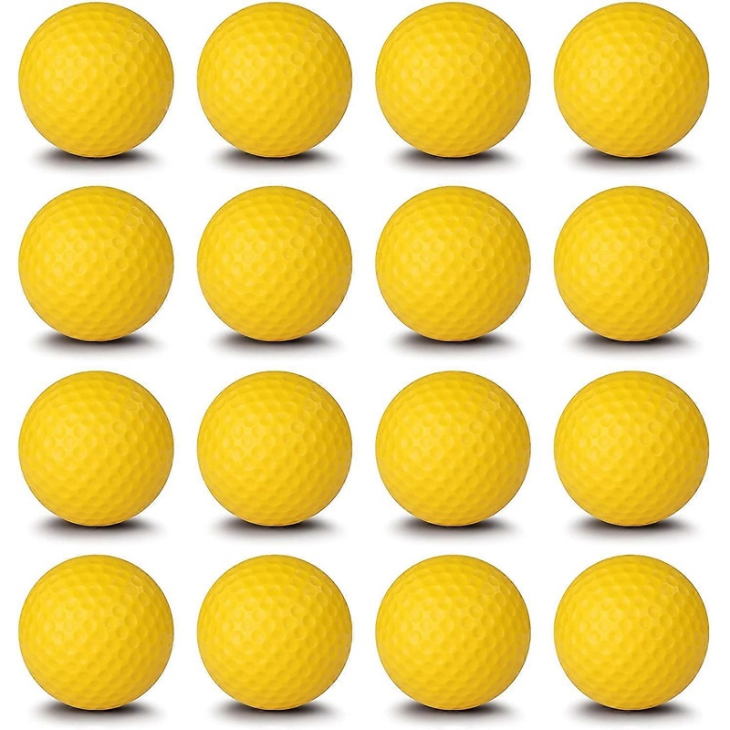 Practice Foam Golf Balls 16-Pack | Limited Flying Golf Balls | Real Spin and Feel Training Ball, Great for Indoor and Outdoor Trainin