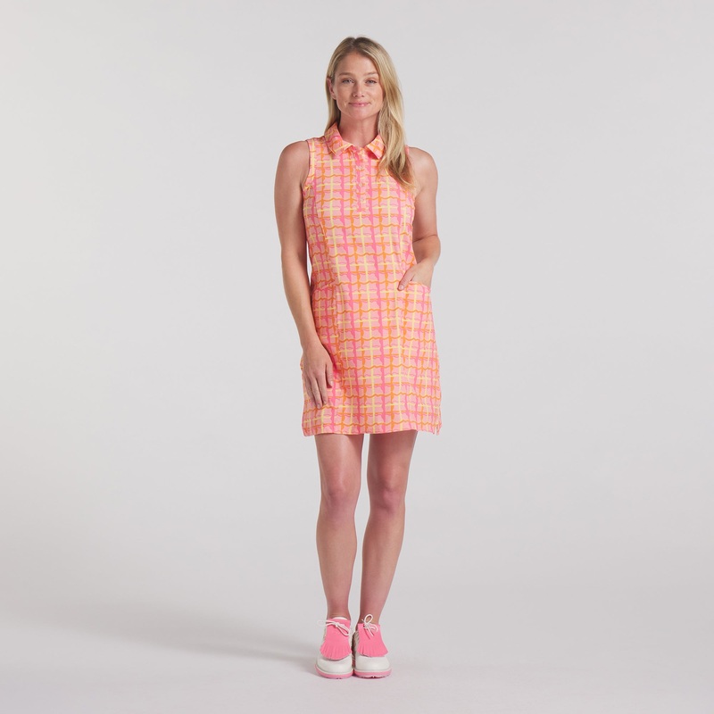 Puma Ladies Sleeveless Tartan Print Dani Dazey Dress