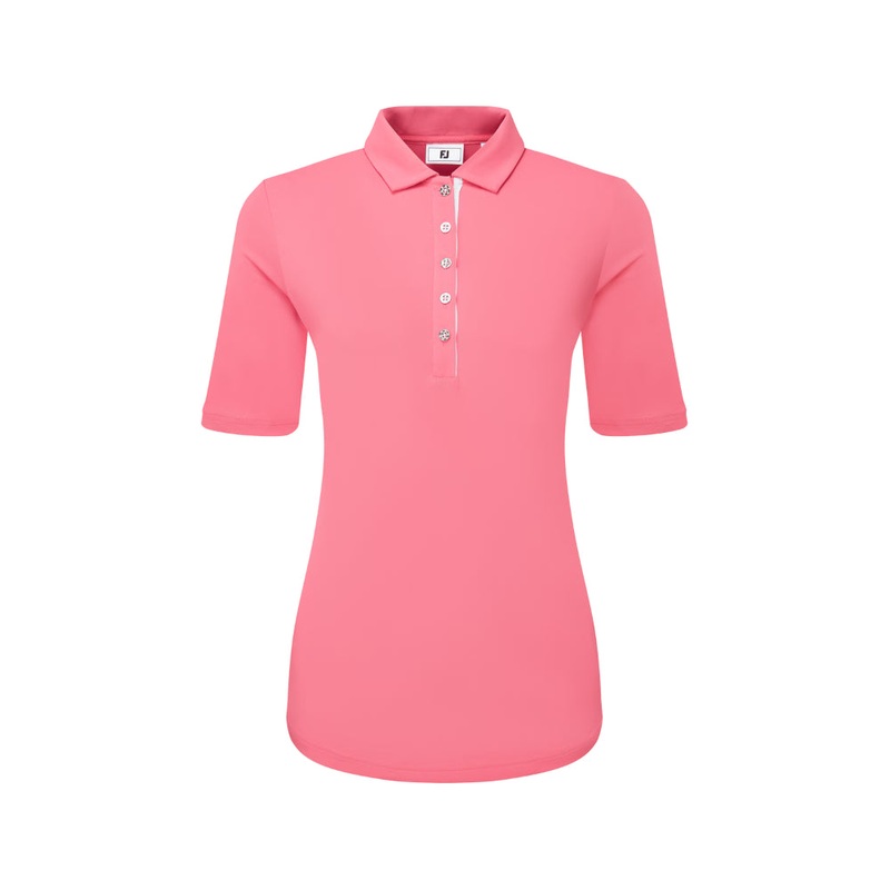 Women’s Half Sleeve Ruched Lisle Polo