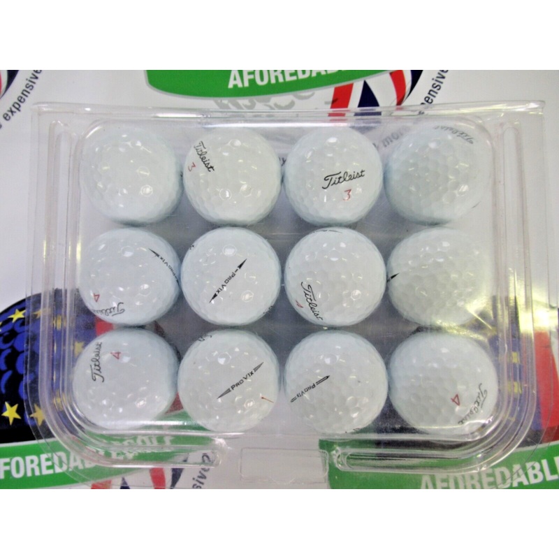 12 Titleist Pro V1 X Mixed Year Models Pearl/Pearl 1 Grade Golf Balls