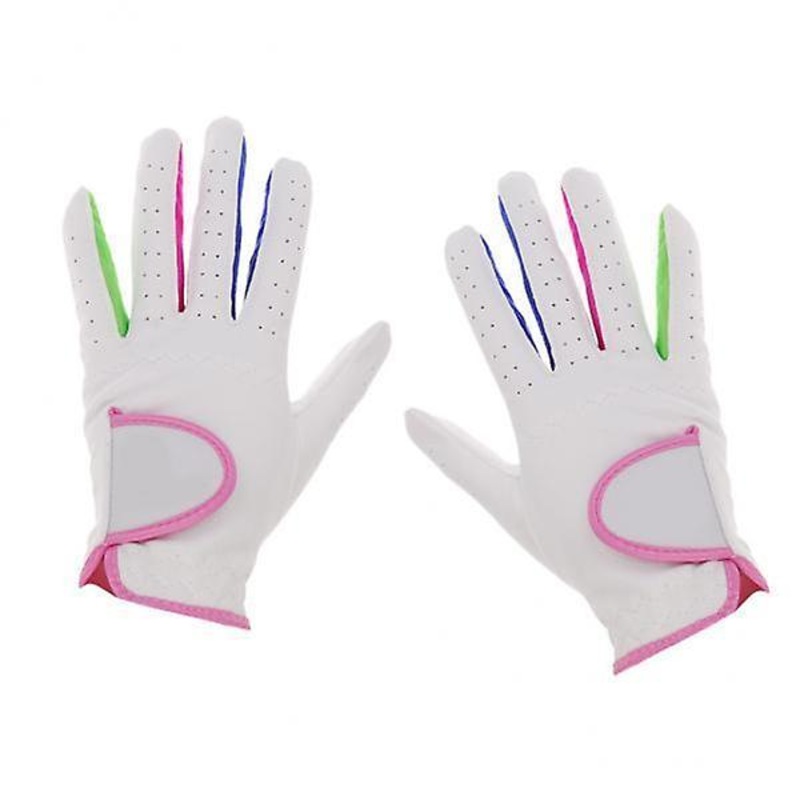 2×1 Pair Kid Child Junior Anti-slip Stretchy Breathable Sport Golf Gloves 16