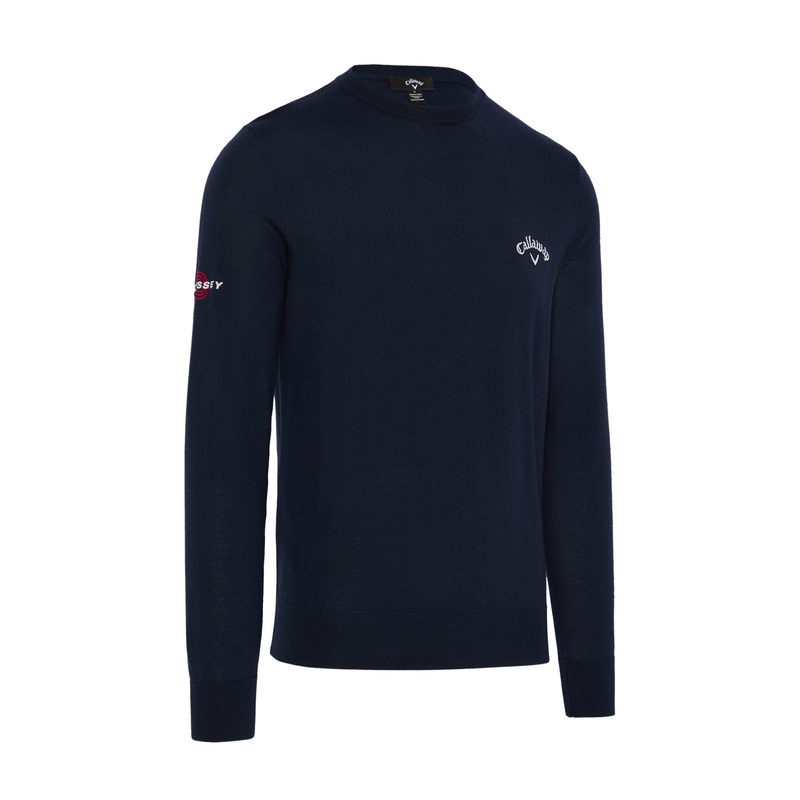 Callaway Mens Navy Merino Blend Thermal Sweater