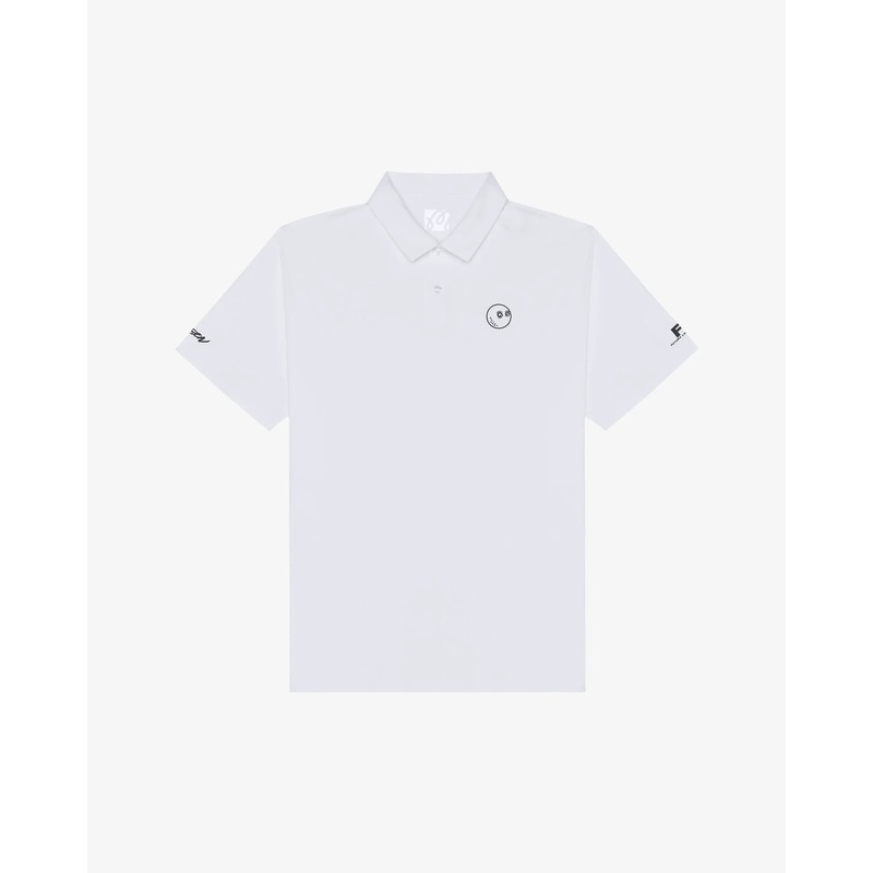 Futura Poly Performance Polo – White