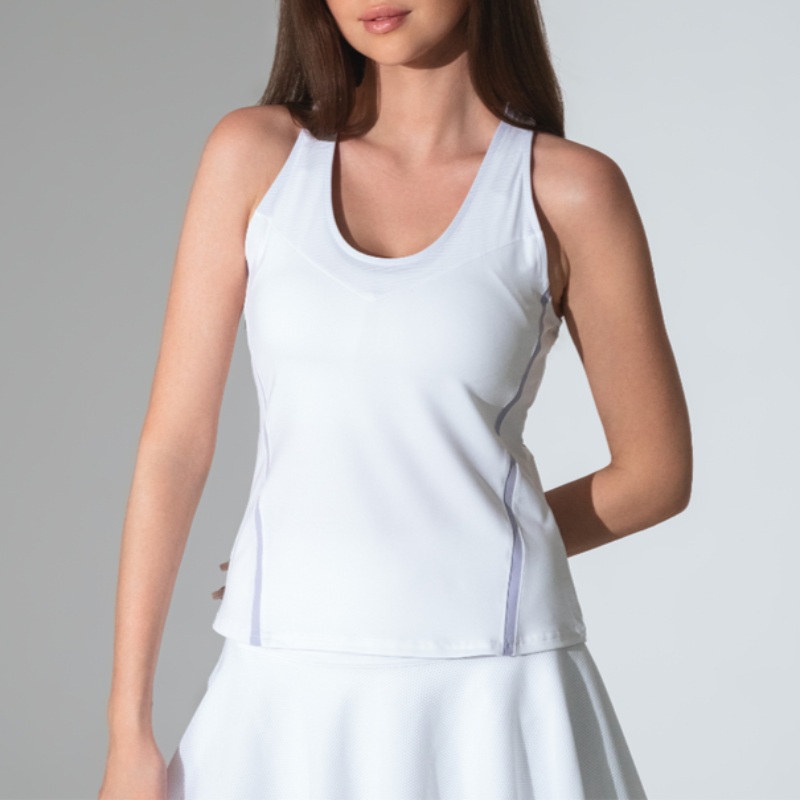 InPhorm Anna Tank – White/Cosmic Sky