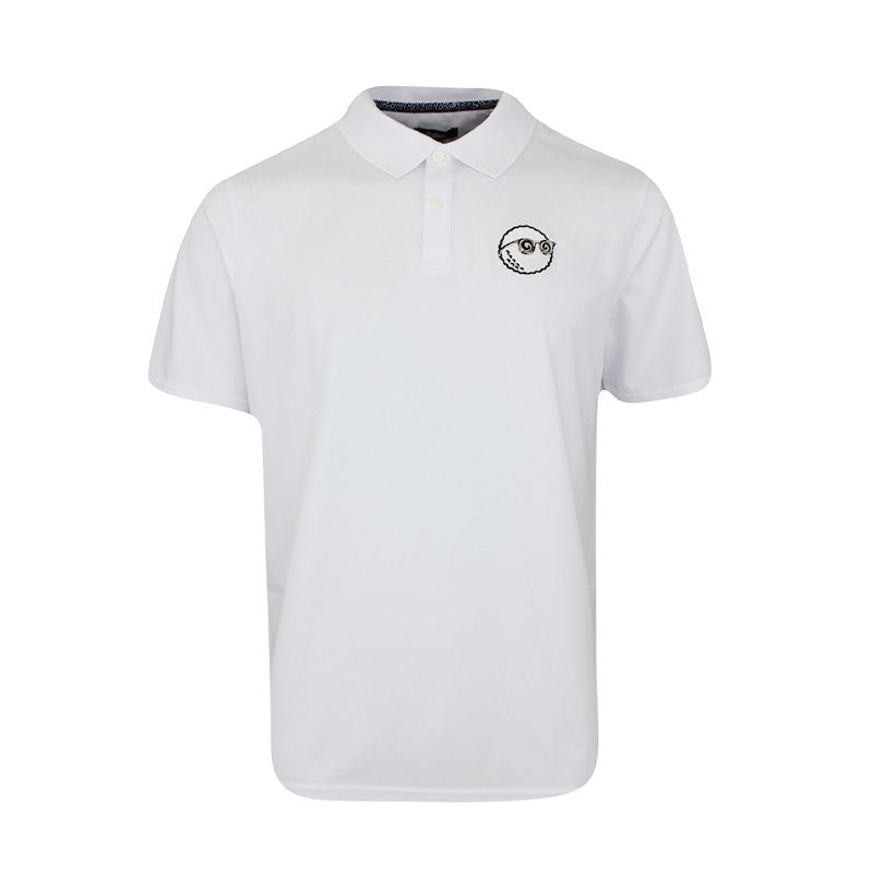 MALBON GOLF x Keith Haring Performance Pique Men’s Polo (White)