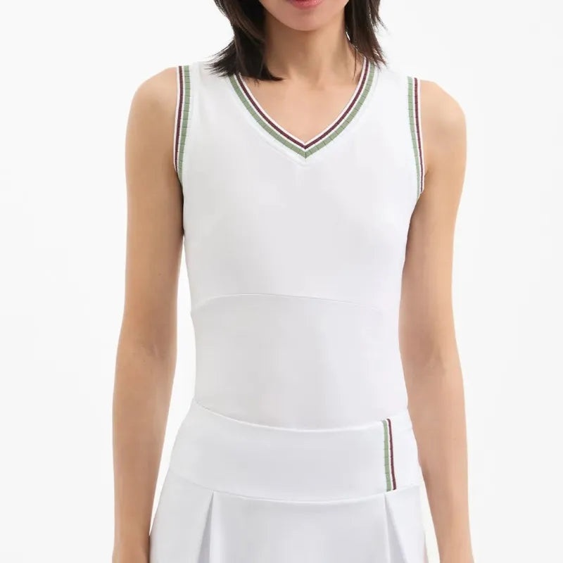 Veronica Beard Spin S/L Tank – White