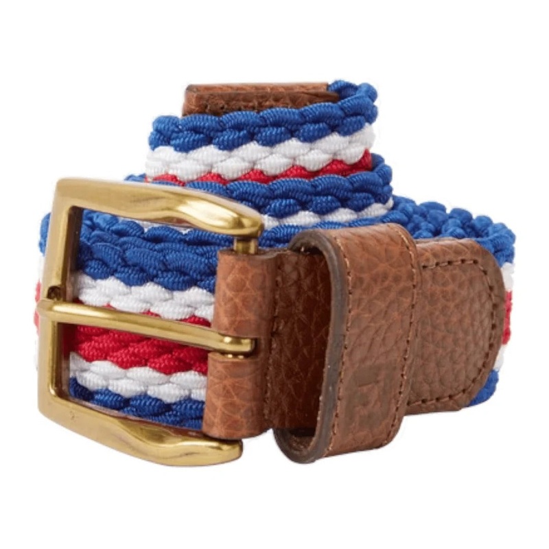 FJ Braided Belt – Twilight/Racing Red/White