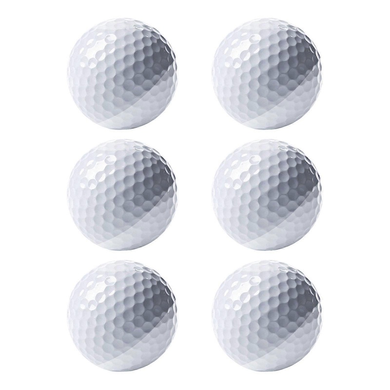 6 Pieces Golf Balls Golf Training Ball for Indoor Outdoor Yard Golf Supplies