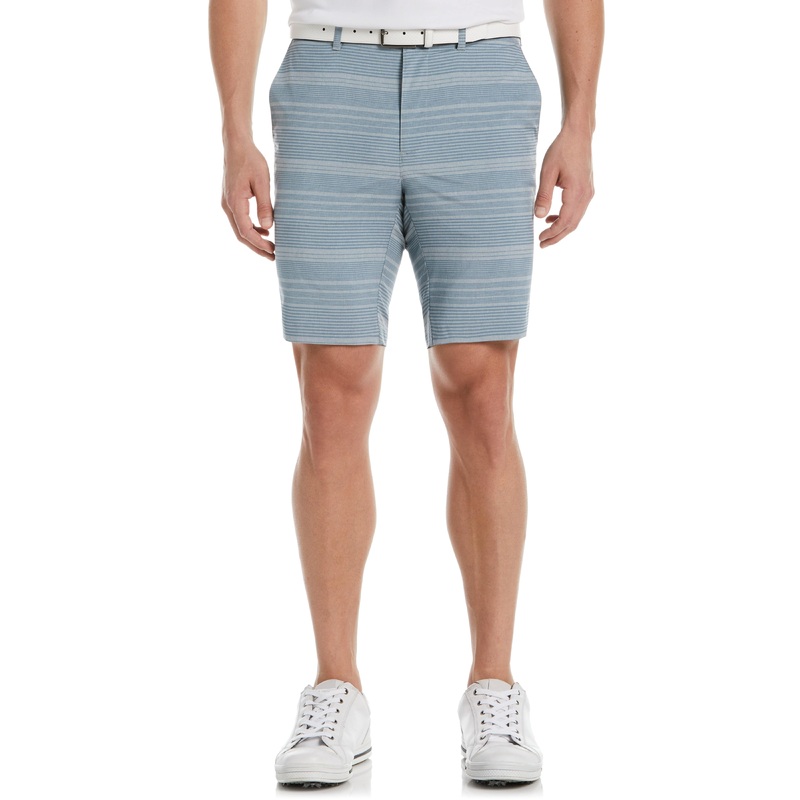 Big & Tall 9 Flat Front Stripe Golf Short