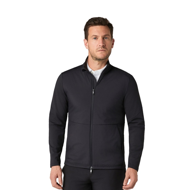 Callaway Mens Water Resistant Hybrid Jacket with Sherpa Inner in Black